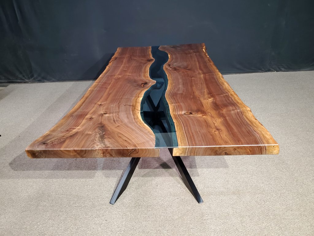Live Edge Black Walnut Columbia Gorge River Table Collection Jewell Hardwoods