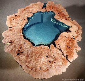 Maple Burl Crater Lake Table Collection Jewell Hardwoods