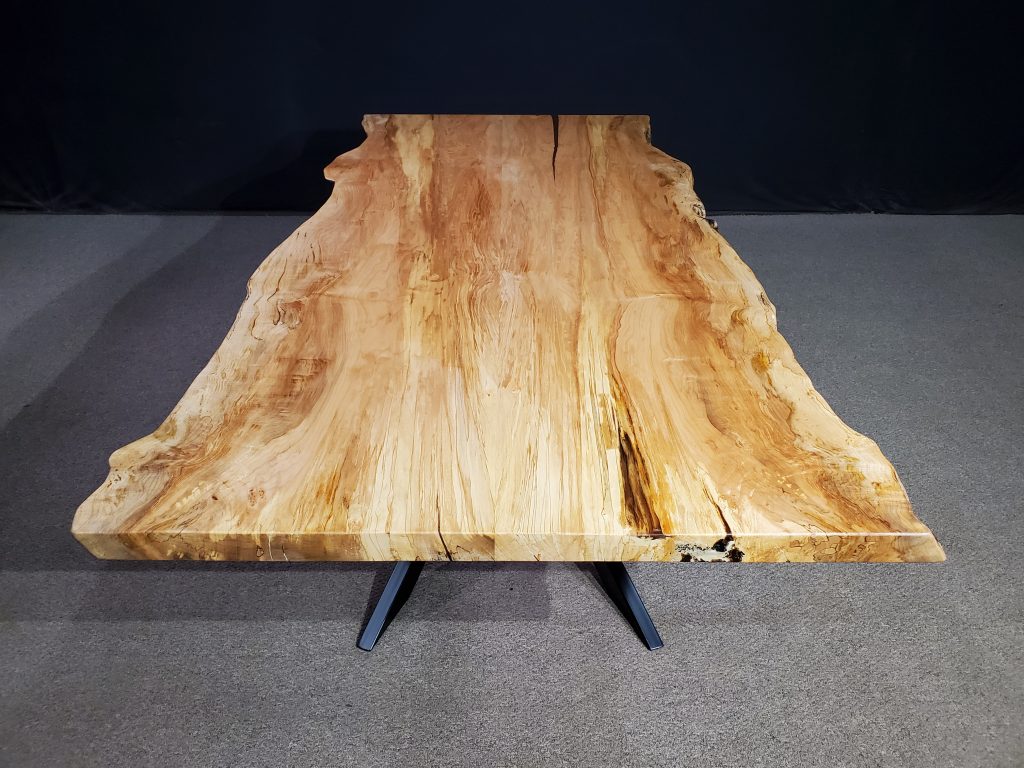 Live Edge Maple Bookmatch Table Jewell Hardwoods